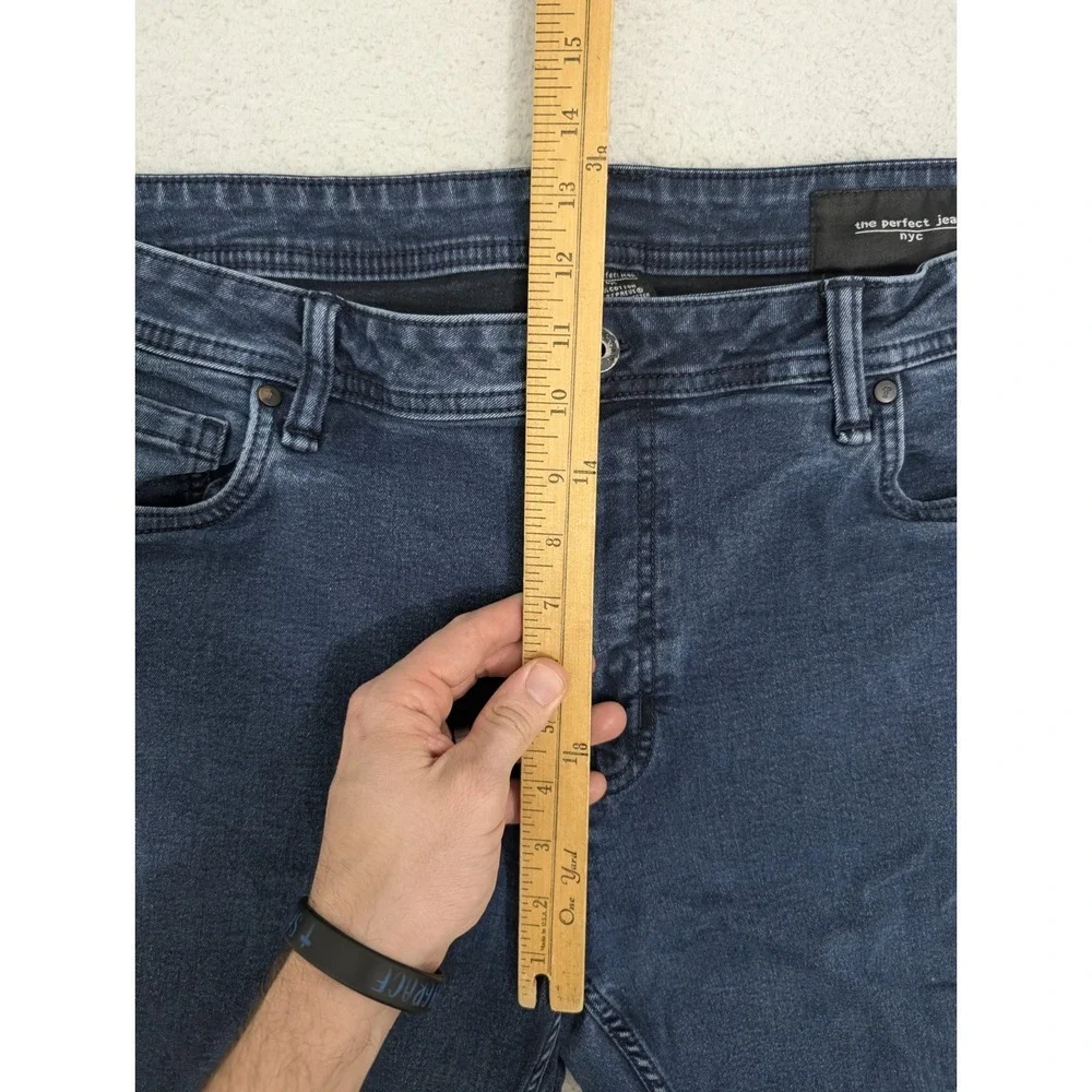 The Perfect Jean NYC TPJ Jeans Mens 40X34 Blue Slim Fit Stretch Comfort Viscose‎